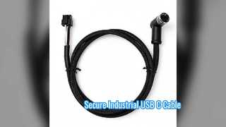 Industrial USB C Cable with Secure Screw Lock for Stability