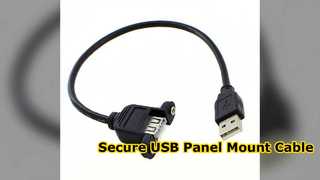 USB 2.0 Panel Mount Extension Cable for Secure Connections