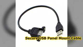 USB 2.0 Panel Mount Extension Cable for Secure Connections