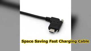 USB C Right Angle Cable Fast Charging Data Transfer
