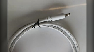 DC5521 5525 Plug to Open Cable White